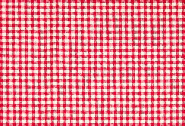 Checkered fabric in green and white with a pink section highlighting the ideal left chest embroidery area, demonstrating size and placement considerations.